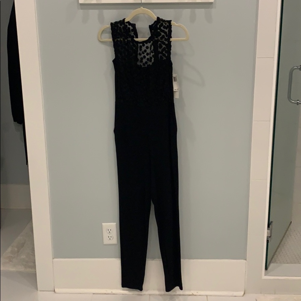 French connection black jumpsuit